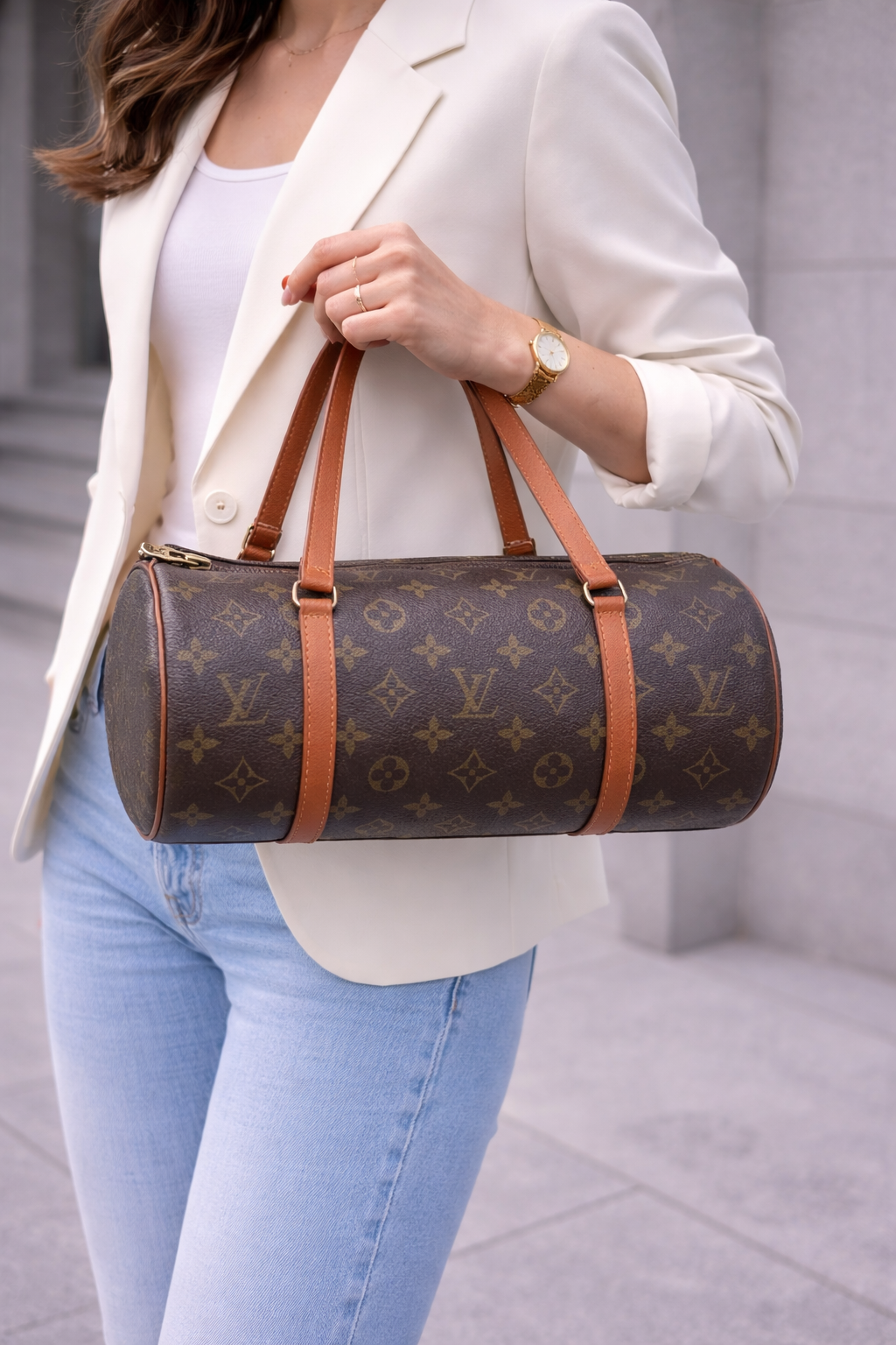 Louis Vuitton Papillon 30 Monogram Canvas Handbag