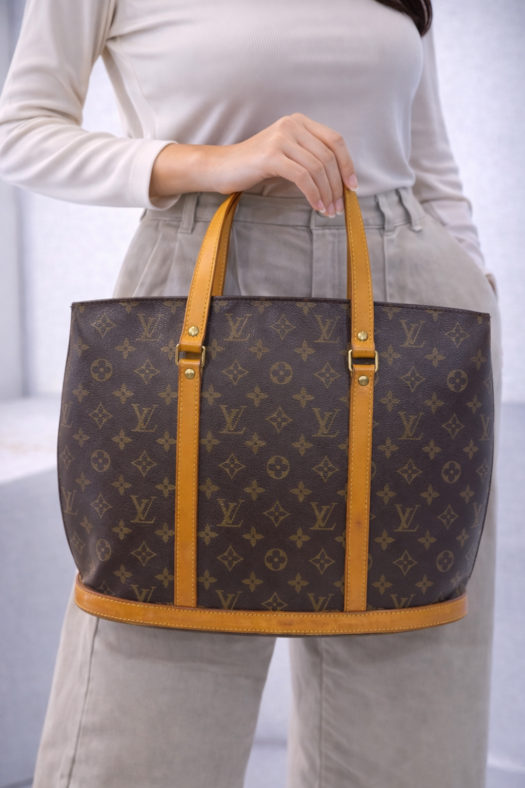 Louis Vuitton Monogram Canvas Babylone Tote Bag (Vintage)