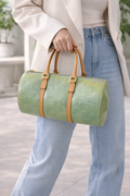 Louis Vuitton Monogram Vernis Bedford Bag | Mint Green Patent Leather Shoulder Bag