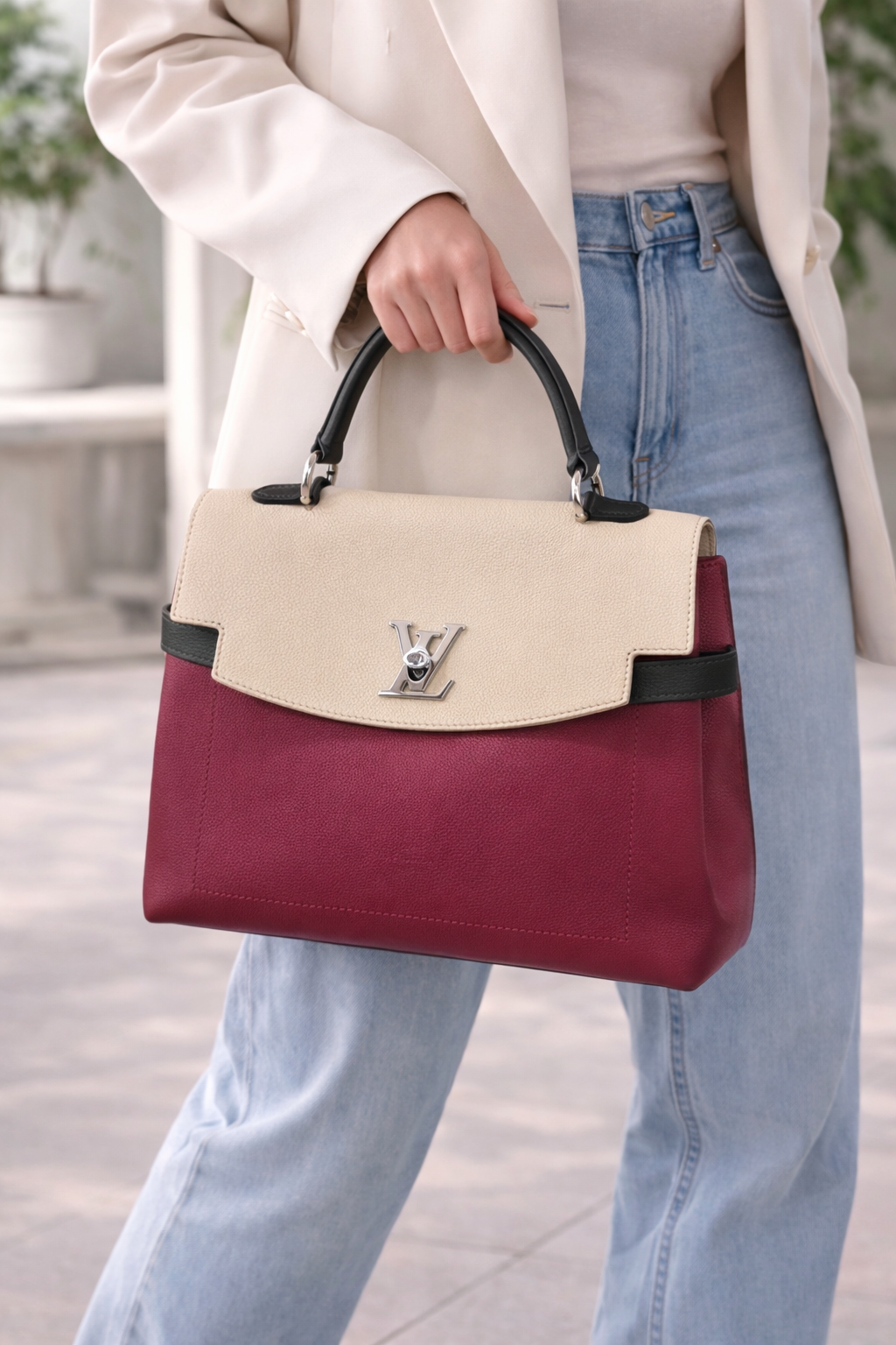 Louis Vuitton Lockme Ever MM Handbag – Multicolor Leather