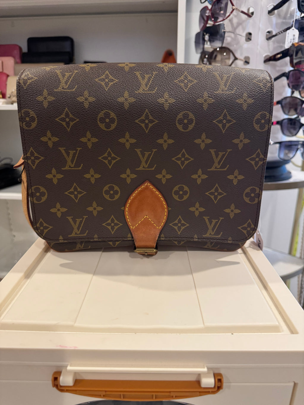 Louis Vuitton Cartouchière Monogram Crossbody Bag