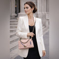 Christian Dior Diorama Pink Leather Embroidered Chain Shoulder Bag